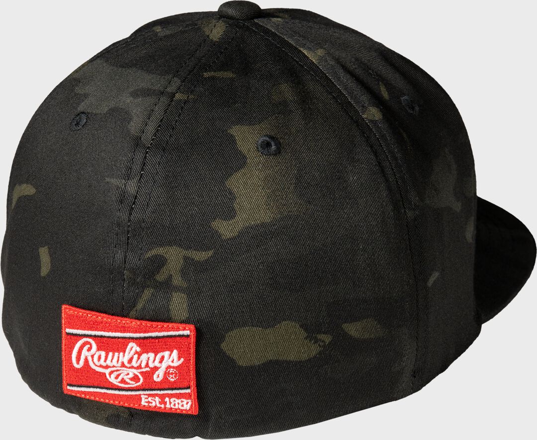 Rawlings Black Clover Diamond MultiCam Fitted Hat