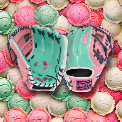 Rawlings Ice Cream Bowl Heart of the Hide 11.5 in Infield Glove, Right Hand Throw