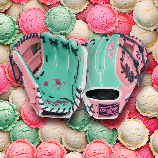 Rawlings Ice Cream Bowl Heart of the Hide 11.5 in Infield Glove, Right Hand Throw
