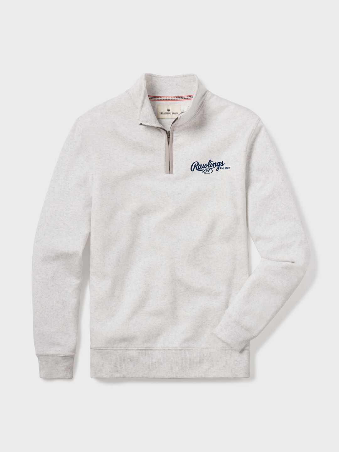 Rawlings x The Normal Brand Puremeso Weekend Quarter Zip, Khaki