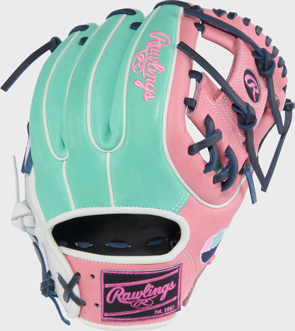 Rawlings Ice Cream Bowl Heart of the Hide 11.5 in Infield Glove, Right Hand Throw