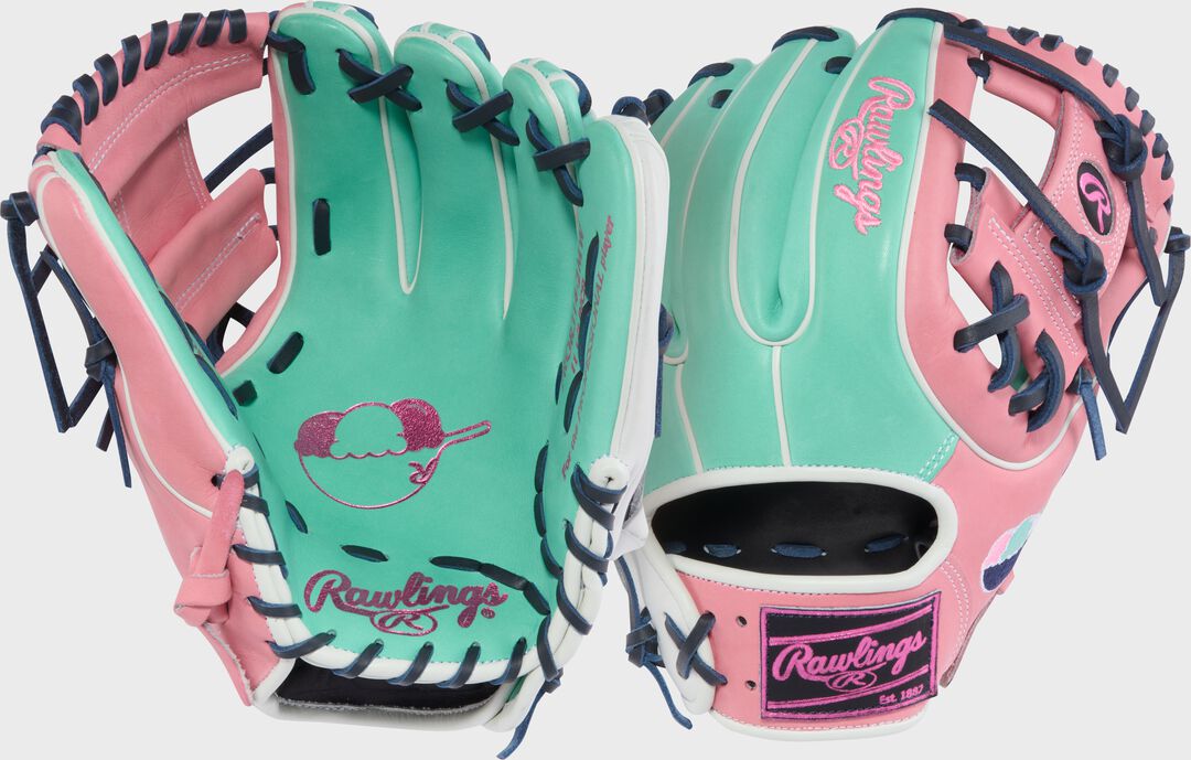 Rawlings Ice Cream Bowl Heart of the Hide 11.5 in Infield Glove, Right Hand Throw