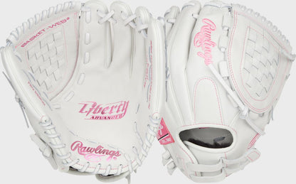 Liberty Advanced Color Series 12 in Fastpitch Glove, White/Royal