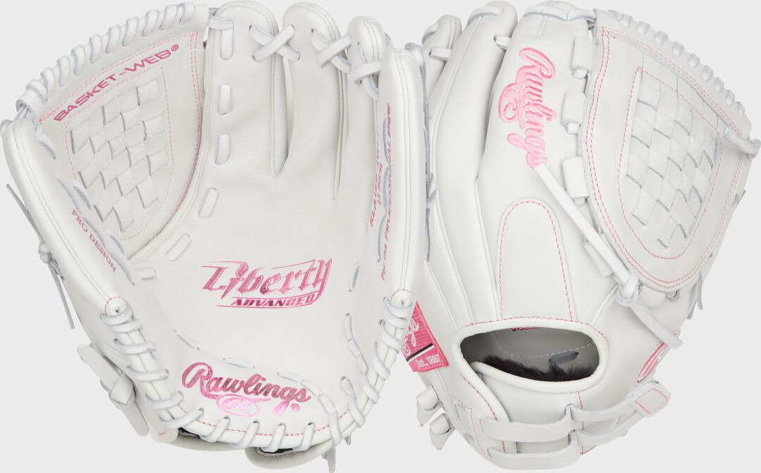 Liberty Advanced Color Series 12 in Fastpitch Glove, White/Pink