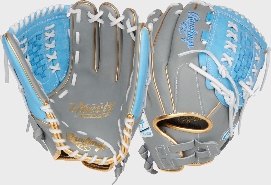 Liberty Advanced Color Series 12.5 in Fastpitch Glove, White/Purple
