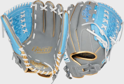 Liberty Advanced Color Series 12.5 in Fastpitch Glove, White/Purple