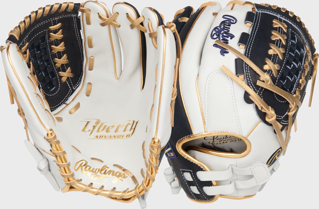 Liberty Advanced Color Series 12.5 in Fastpitch Glove, White/Scarlet