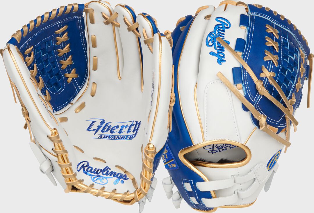 Liberty Advanced Color Series 12.5 in Fastpitch Glove, White/Scarlet