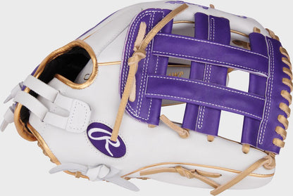 Liberty Advanced Color Series 12.75 in Outfield Glove, White/Purple