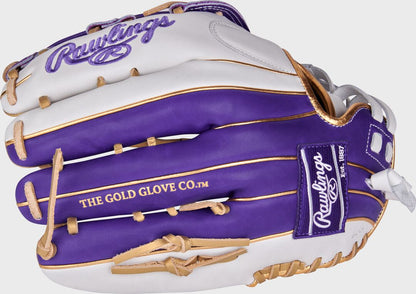 Liberty Advanced Color Series 12.75 in Outfield Glove, White/Purple