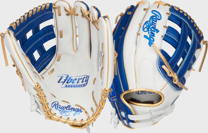 Liberty Advanced Color Series 12.75 in Outfield Glove, White/Scarlet, Left