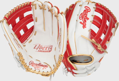 Liberty Advanced Color Series 12.75 in Outfield Glove, White/Royal
