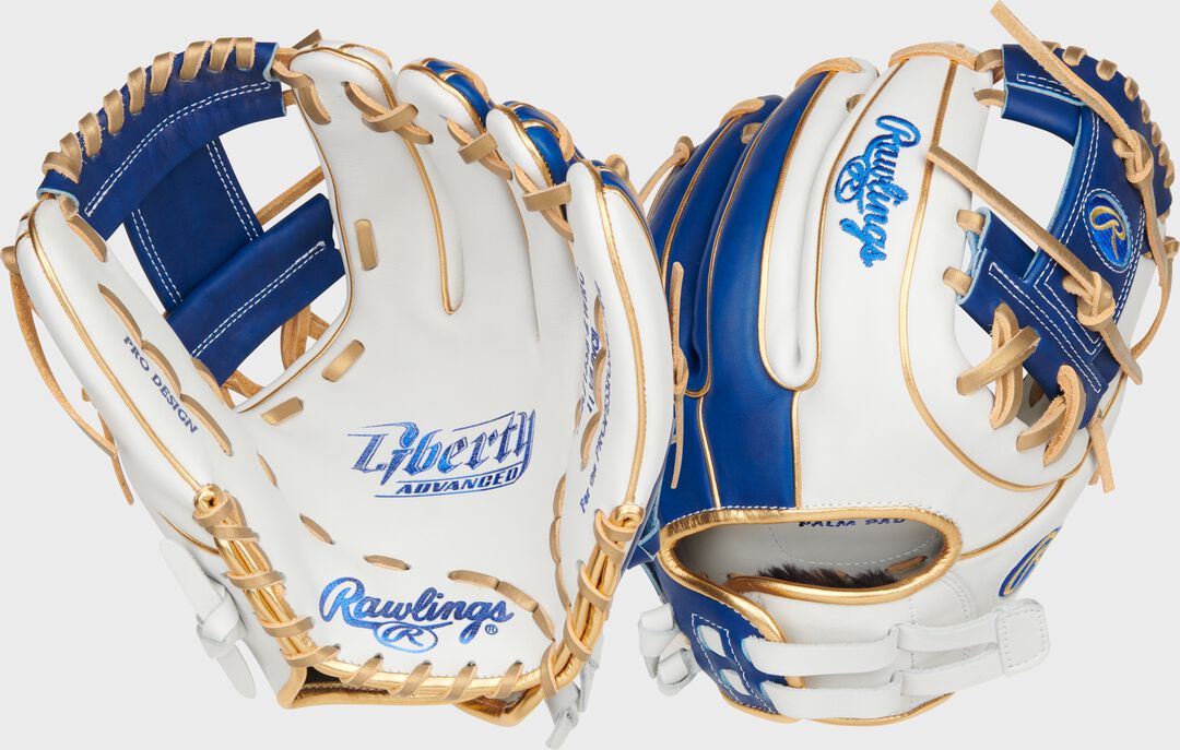 Liberty Advanced Color Series 11.75 in Infield Glove, Gray/Columbia Blue
