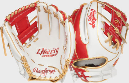 Liberty Advanced Color Series 11.75 in Infield Glove, Gray/Columbia Blue