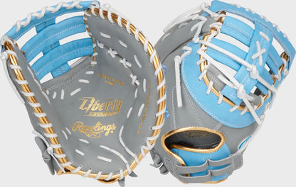 Liberty Advanced Color Series 13 in 1st Base Mitt, White/Navy