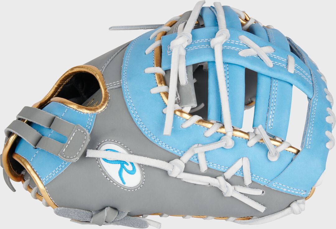 Liberty Advanced Color Series 13 in 1st Base Mitt, Gray/Columbia Blue