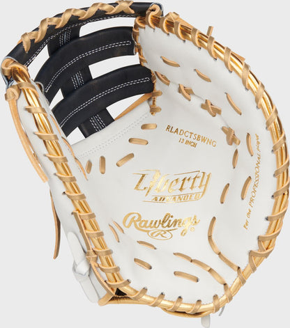 Liberty Advanced Color Series 13 in 1st Base Mitt, White/Navy