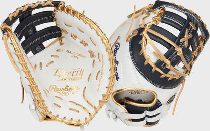 Liberty Advanced Color Series 13 in 1st Base Mitt, White/Pink