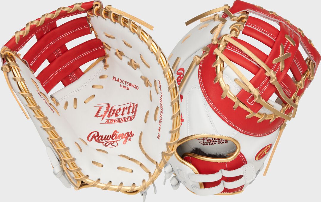 Liberty Advanced Color Series 13 in 1st Base Mitt, White/Royal