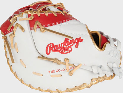 Liberty Advanced Color Series 13 in 1st Base Mitt, White/Scarlet