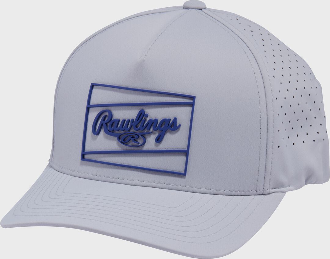 Rawlings Light Blue Laser Performance Patch Snapback Hat