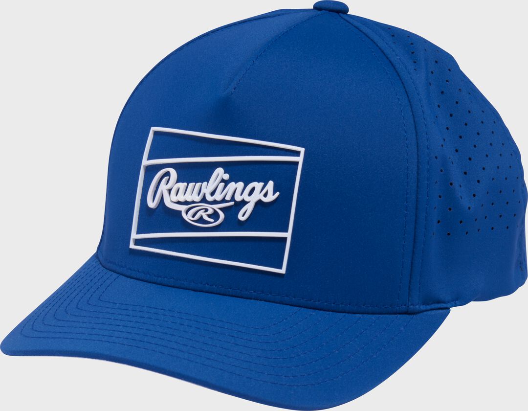 Rawlings Navy Laser Performance Patch Snapback Hat