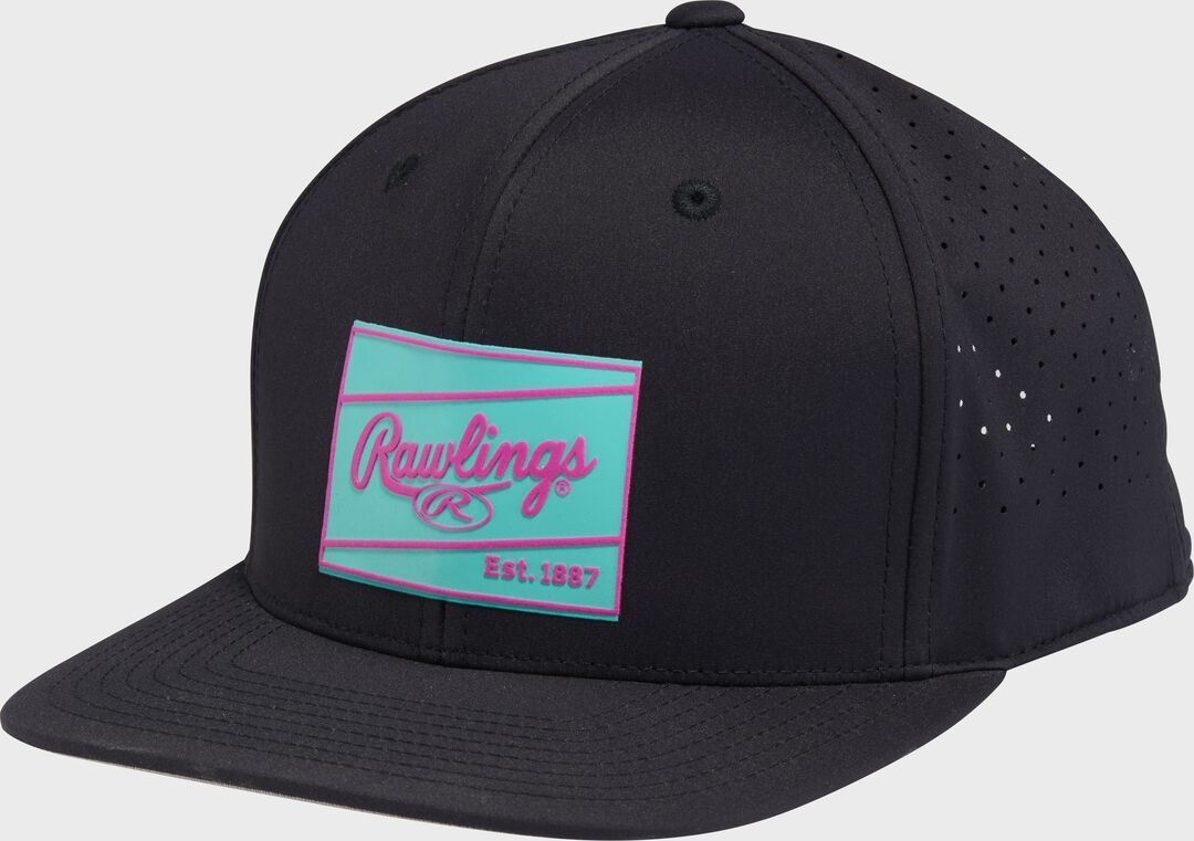 Rawlings Mint Performance Flat Bill Snapback Hat