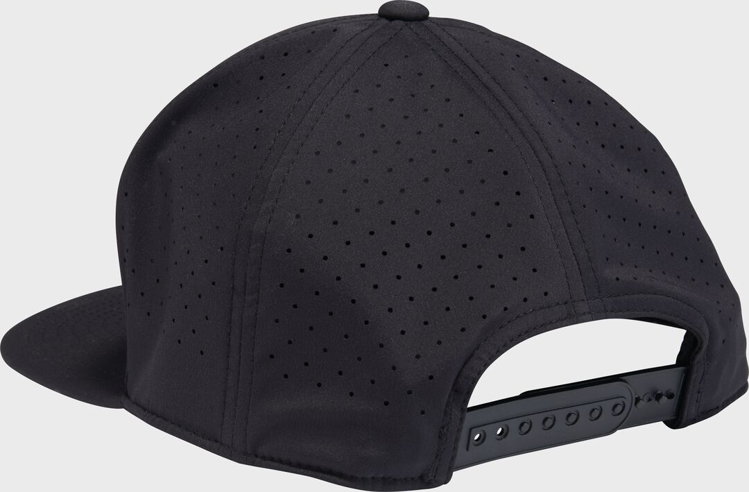 Rawlings Black Performance Flat Bill Snapback Hat