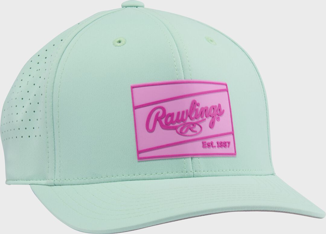Rawlings White Performance Curved Bill Snapback Hat