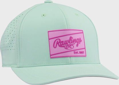 Rawlings White Performance Curved Bill Snapback Hat