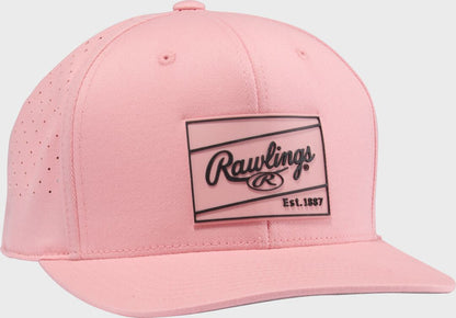 Rawlings Black Performance Curved Bill Snapback Hat