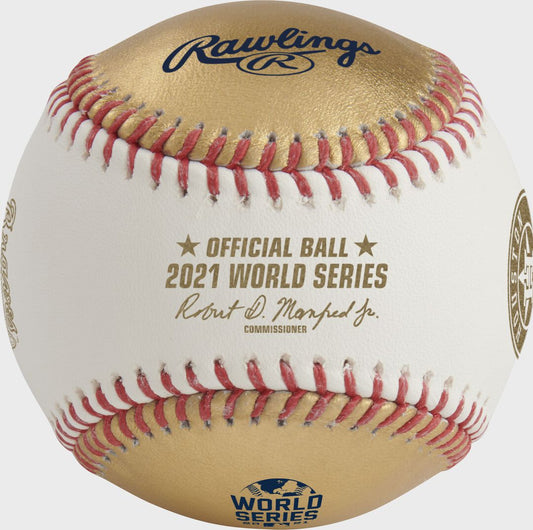 MLB 2021 Gold World Series Dueling Baseball