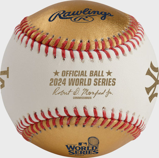 MLB 2024 Gold World Series Dueling Baseball