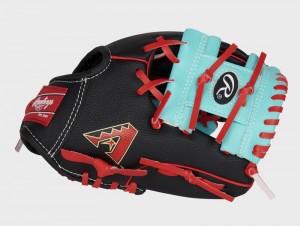 Rawlings Arizona Diamondbacks 10-Inch Team Logo Outfield Black / Blue | 3XfgFbJ8