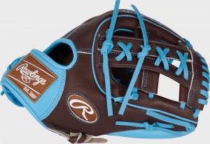 Rawlings Heart Of The Hide 11.5" Split Single Post Web Infield Chocolate Brown / Blue | plFHJcCl