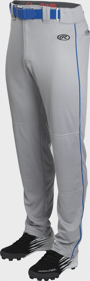 Rawlings Launch Semi-Relaxed Piped Pants Grey | 63TfsDSp