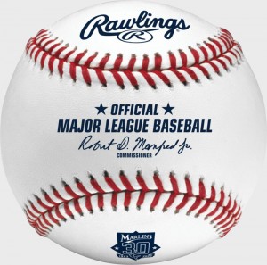 Rawlings Mlb 2023 Miami Marlins 30th Anniversary Baseball White | 5mTIHt98