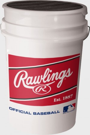 Rawlings Mlb 6-Gallon Bucket (Bucket Only) Baseball White | QR3pUUXh