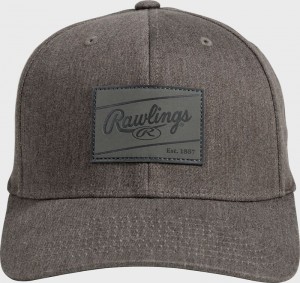 Rawlings Rawlings Embossed Patch Snapback Hat Grey | JUnsWGTr