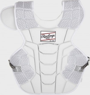 Rawlings Rawlings Mach Chest, Meets Nocsae Catcher's Gear White | UyywpFwf