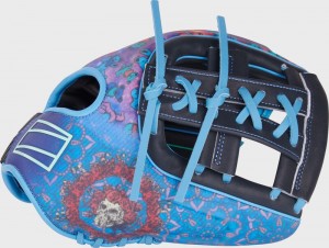 Rawlings Rawlings X Grateful Dead "SKULL & Roses" Rev1x Infield Navy | BkB6eKBT