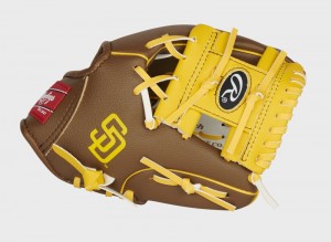 Rawlings San Diego Padres 10-Inch Team Logo Outfield Brown / White | xju24Qwk