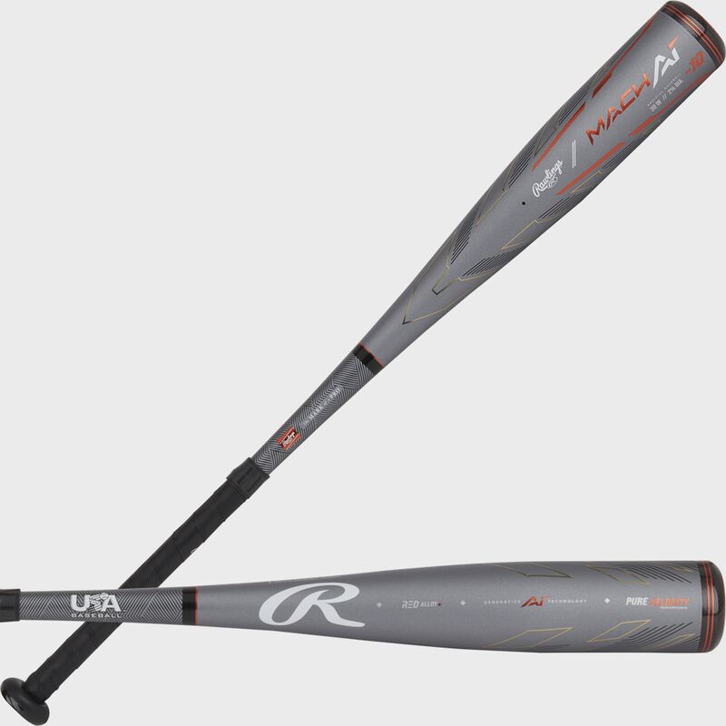 Rawlings 2024 Rawlings Mach Ai -10 USA Baseball Grey | 8W3BfZiZ