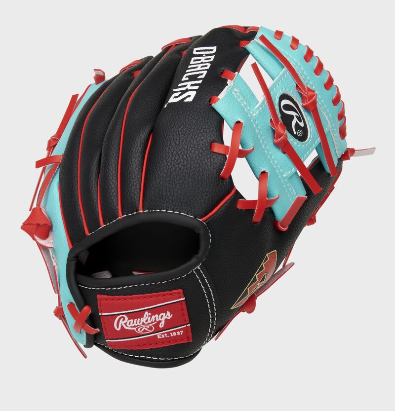 Rawlings Arizona Diamondbacks 10-Inch Team Logo Outfield Black / Blue | 3XfgFbJ8