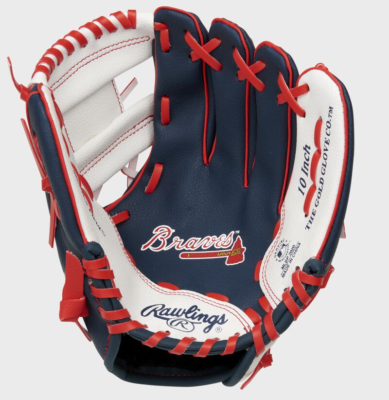 Rawlings Atlanta Braves 10-Inch Team Logo Outfield Navy / White | lDYTmQka