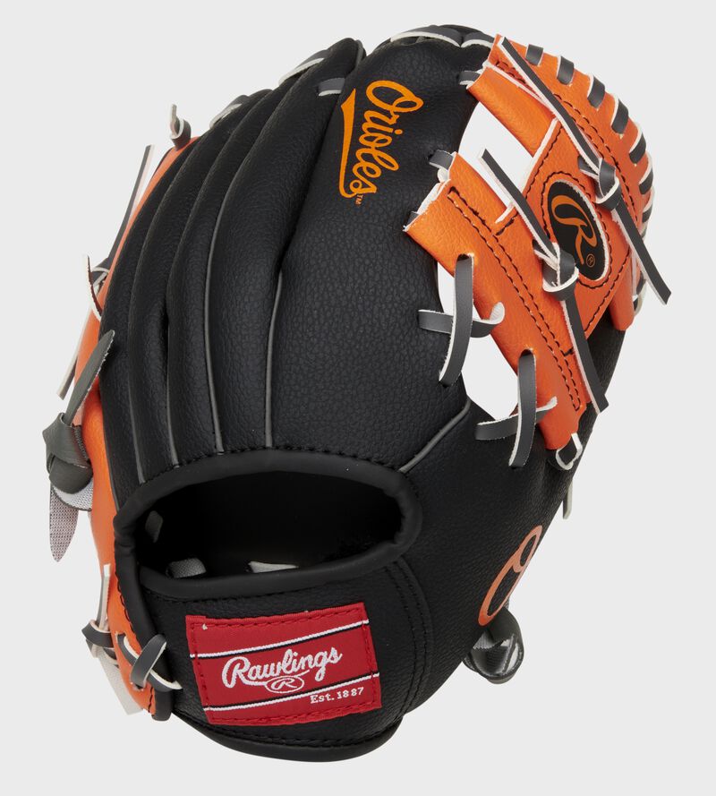 Rawlings Baltimore Orioles 10-Inch Team Logo Outfield Black / Orange | IsI8qa4Y