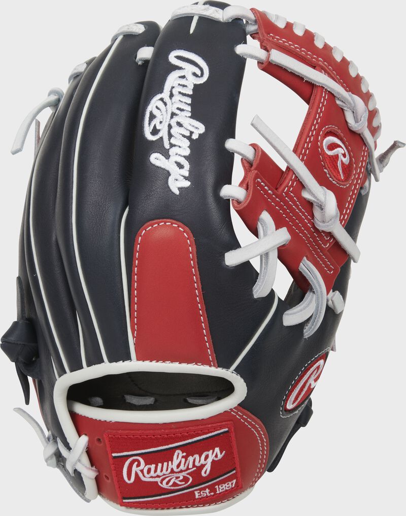 Rawlings Breakout 11.25-Inch Infield Navy / Deep Red / White | ADYhUDuT