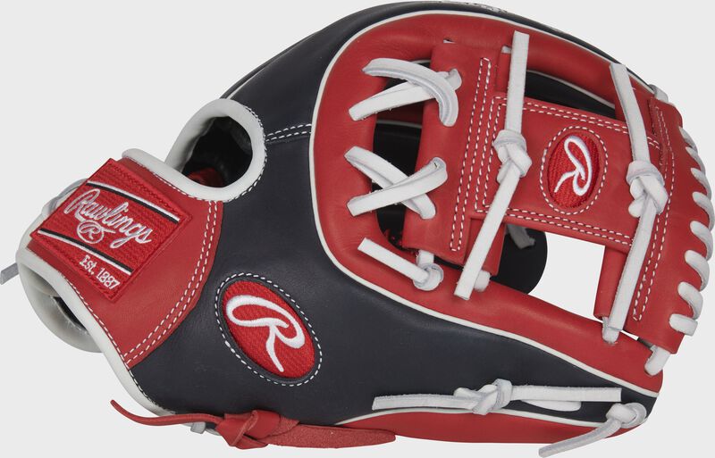 Rawlings Breakout 11.5-Inch I-Web Infield Navy / Deep Red / White | NDAKN8eA