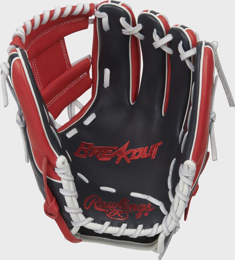 Rawlings Breakout 11.5-Inch I-Web Infield Navy / Deep Red / White | NDAKN8eA