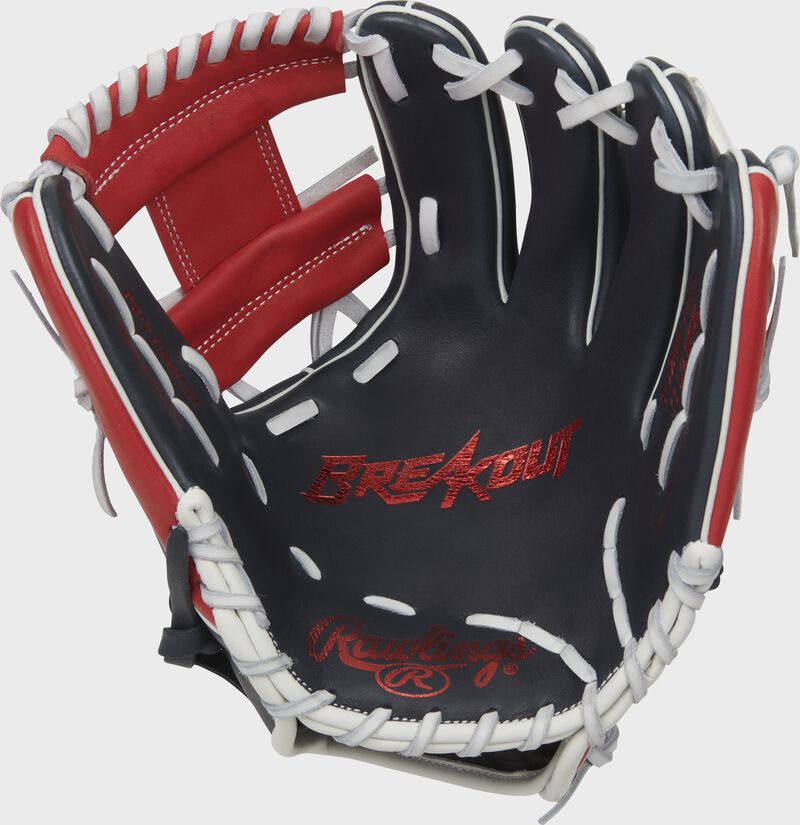 Rawlings Breakout 11.5-Inch Infield Navy / Deep Red / White | qYNJozqW